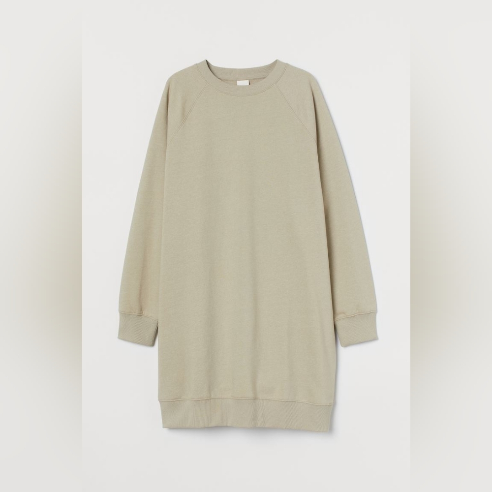 H&M Sweater Dress in Light Beige Size XS